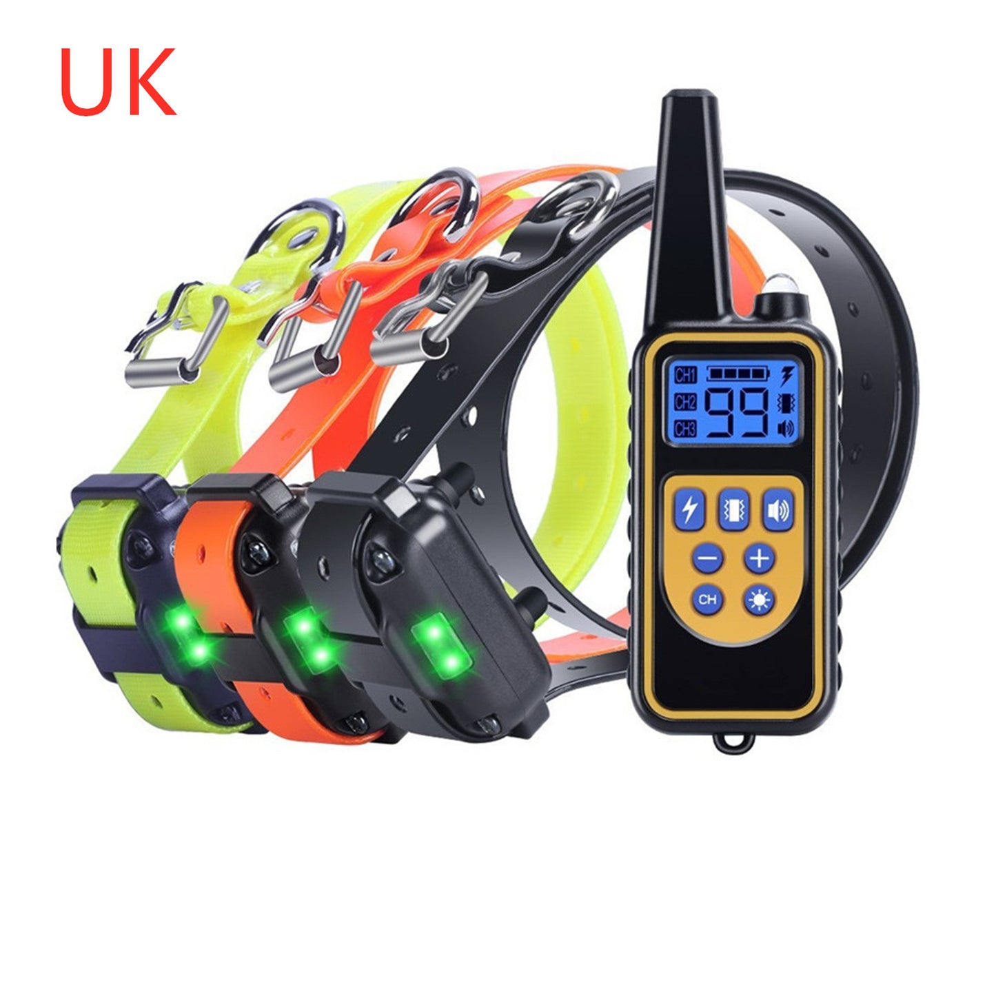 800m Electric Dog Training Collar Anti-Bark Remote Device for Obedience & Pet Control