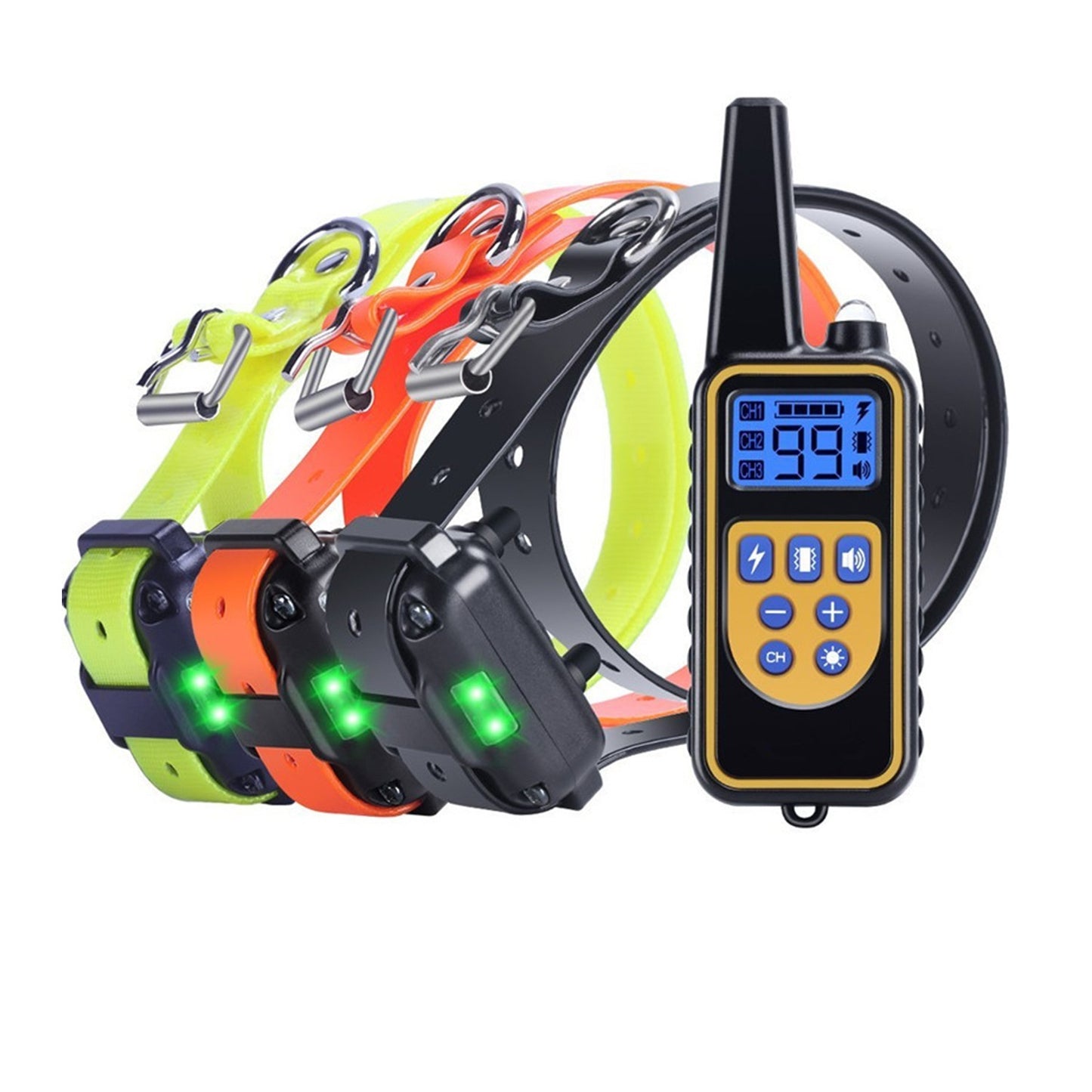 800m Electric Dog Training Collar Anti-Bark Remote Device for Obedience & Pet Control