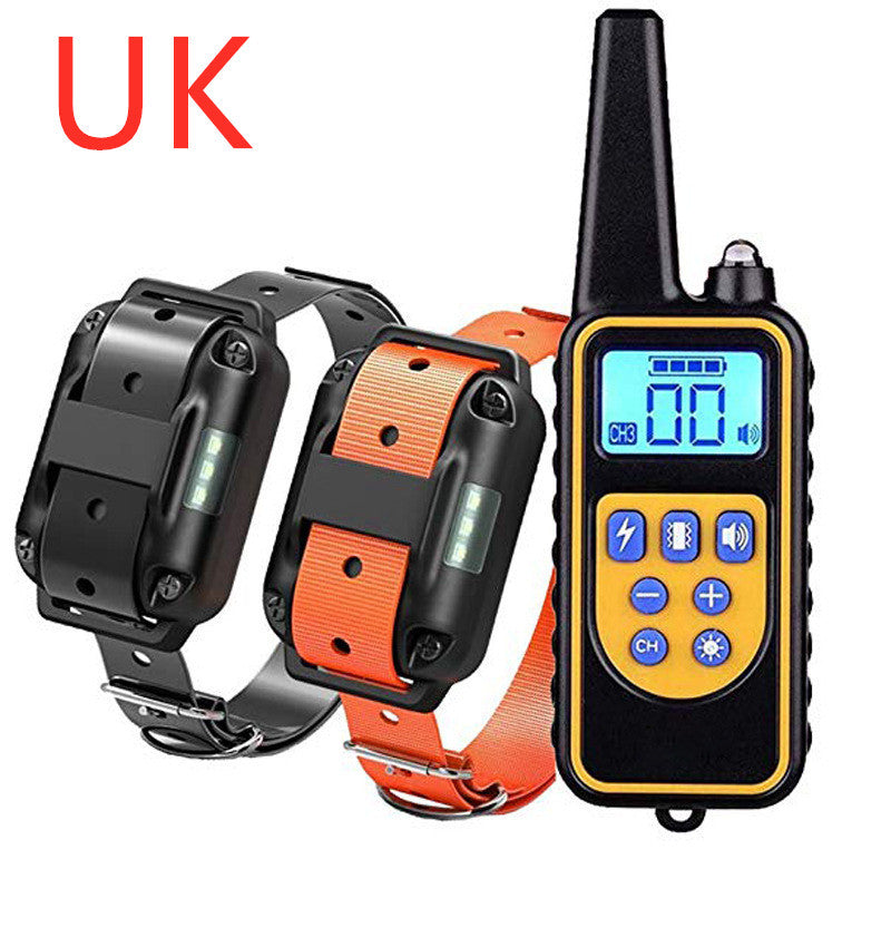 800m Electric Dog Training Collar Anti-Bark Remote Device for Obedience & Pet Control