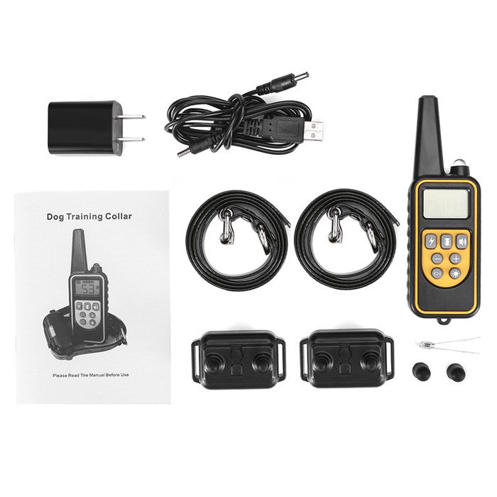 800m Electric Dog Training Collar Anti-Bark Remote Device for Obedience & Pet Control