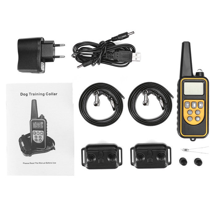 800m Electric Dog Training Collar Anti-Bark Remote Device for Obedience & Pet Control