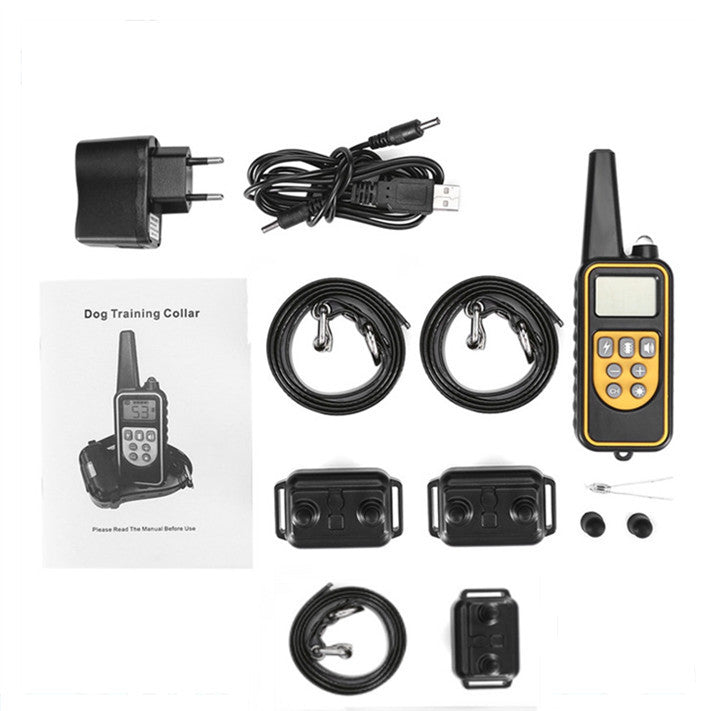800m Electric Dog Training Collar Anti-Bark Remote Device for Obedience & Pet Control