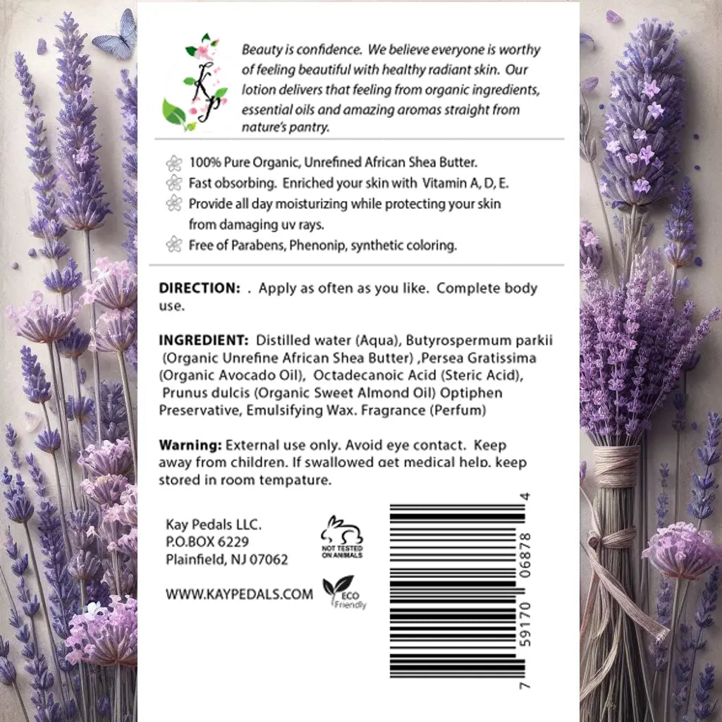 French Lavender Natural Organic Body Lotion